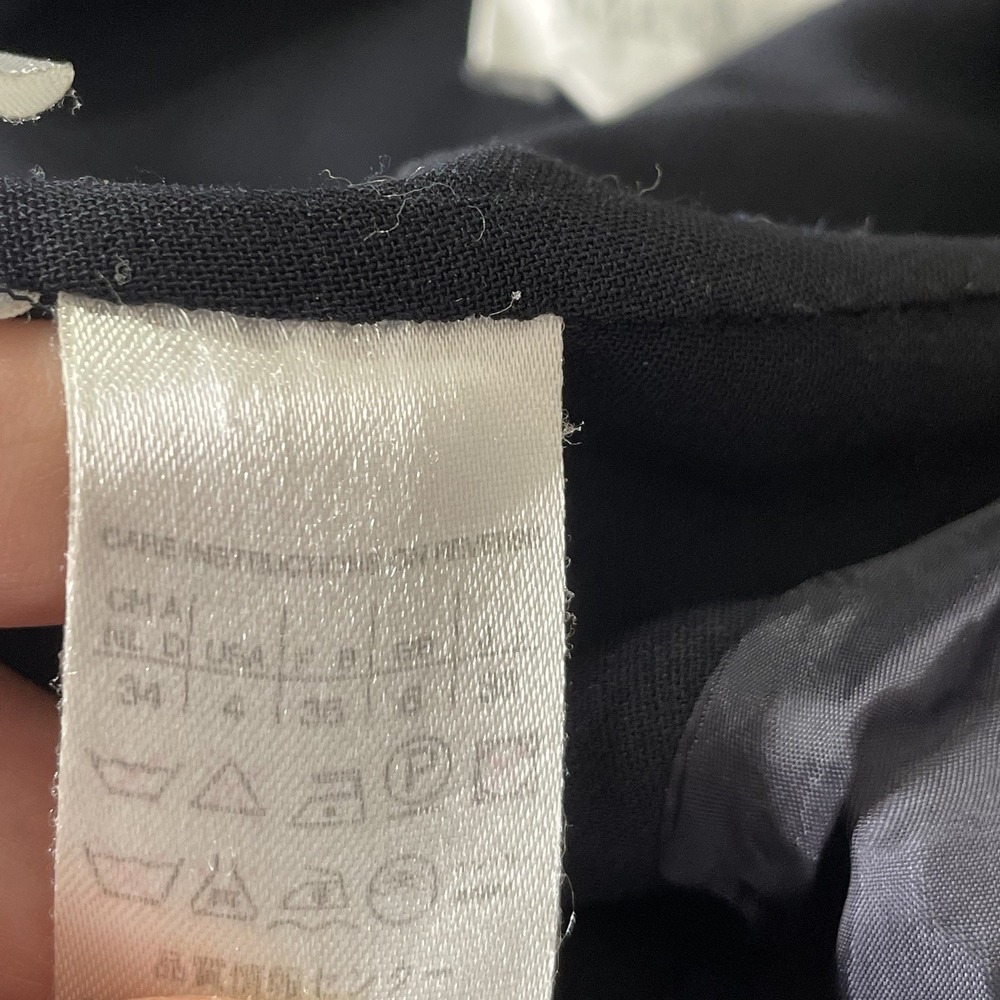 MaxMara‎ Navy Single Button Wool Blend Blazer Wom… - image 9